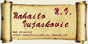 Mahailo Vujašković vizit kartica
